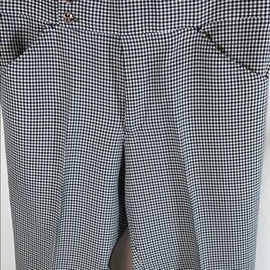 Vintage, Tailor made. Black and White Checkered Pants